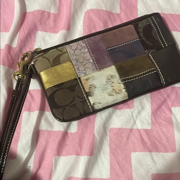 Coach Handbags - Coach Patchwork Wristlet